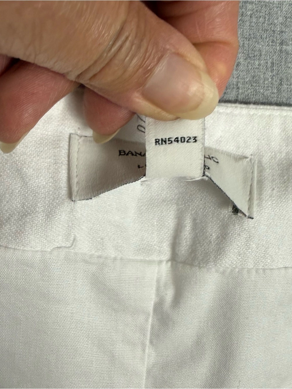 Banana Republic White Linen Blend Midi Skirt Coastal Minimalist 8 - Picture 9 of 12
